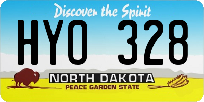 ND license plate HYO328