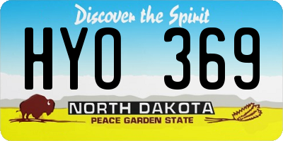 ND license plate HYO369