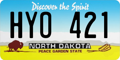 ND license plate HYO421