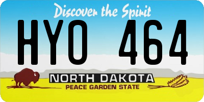 ND license plate HYO464