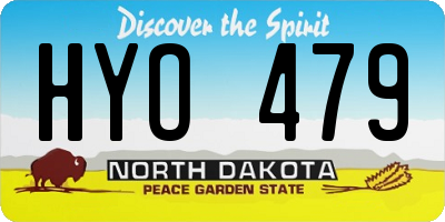 ND license plate HYO479