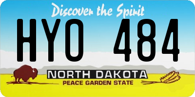 ND license plate HYO484