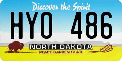 ND license plate HYO486