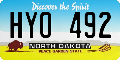 ND license plate HYO492