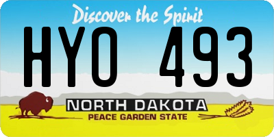 ND license plate HYO493