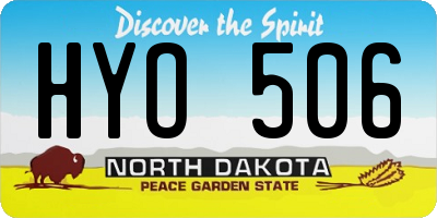 ND license plate HYO506