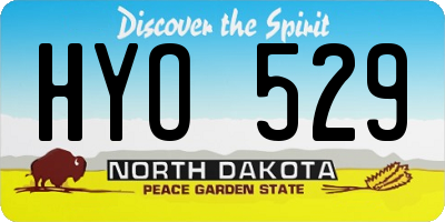 ND license plate HYO529