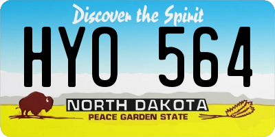 ND license plate HYO564