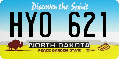 ND license plate HYO621