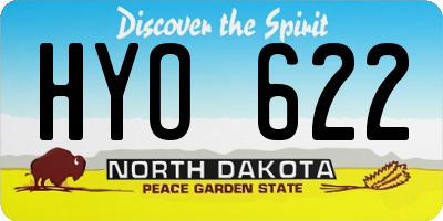 ND license plate HYO622