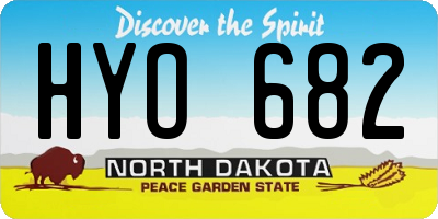 ND license plate HYO682