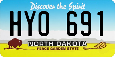 ND license plate HYO691