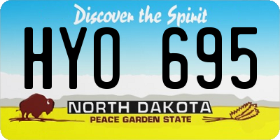 ND license plate HYO695