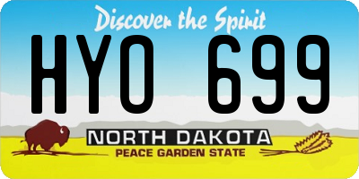 ND license plate HYO699