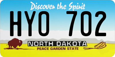 ND license plate HYO702