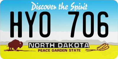 ND license plate HYO706