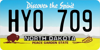 ND license plate HYO709
