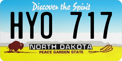 ND license plate HYO717