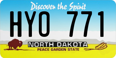 ND license plate HYO771