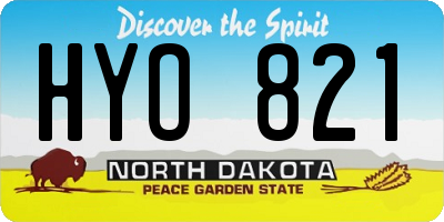 ND license plate HYO821