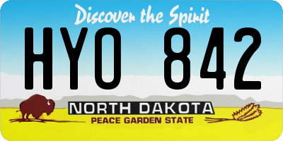 ND license plate HYO842