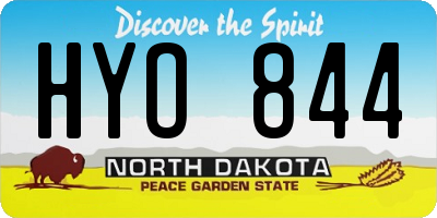 ND license plate HYO844