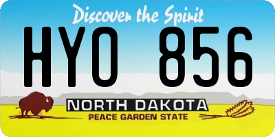 ND license plate HYO856