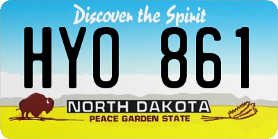 ND license plate HYO861