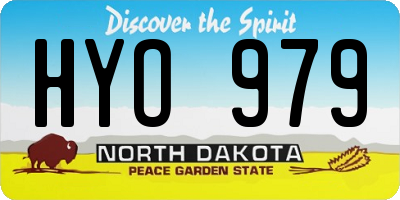 ND license plate HYO979