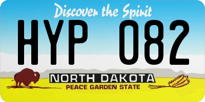 ND license plate HYP082
