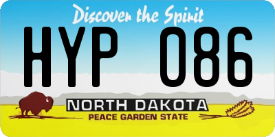 ND license plate HYP086