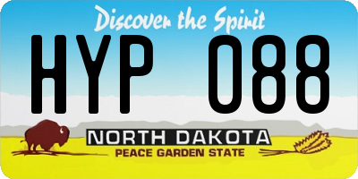ND license plate HYP088