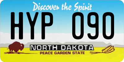 ND license plate HYP090