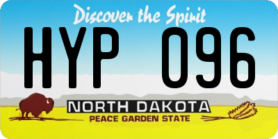 ND license plate HYP096