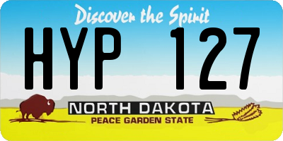 ND license plate HYP127