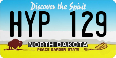 ND license plate HYP129