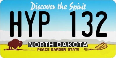 ND license plate HYP132