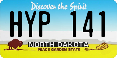 ND license plate HYP141