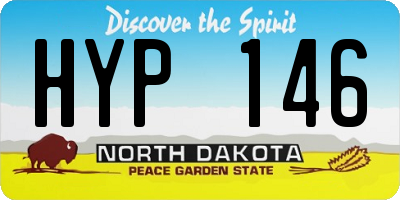 ND license plate HYP146
