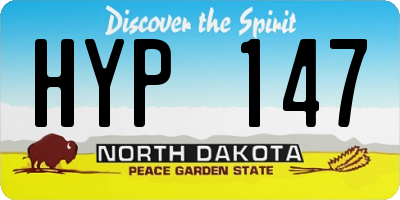 ND license plate HYP147