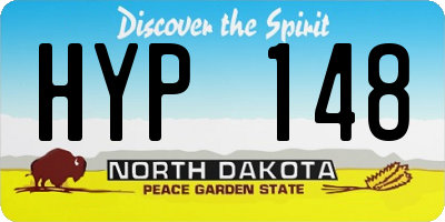 ND license plate HYP148