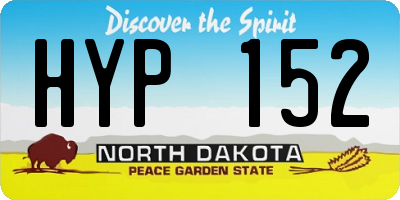 ND license plate HYP152
