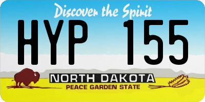 ND license plate HYP155