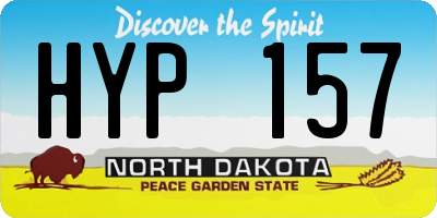ND license plate HYP157