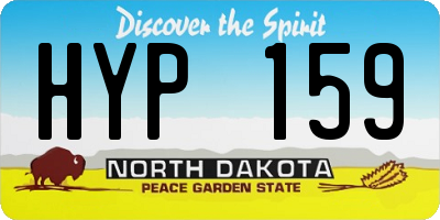 ND license plate HYP159