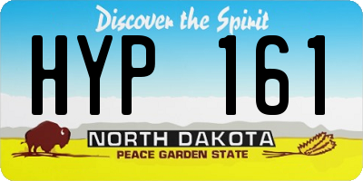ND license plate HYP161