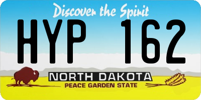 ND license plate HYP162