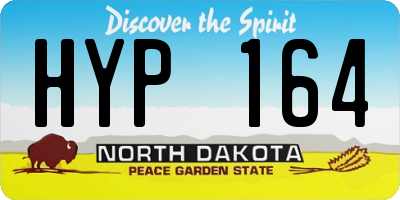 ND license plate HYP164