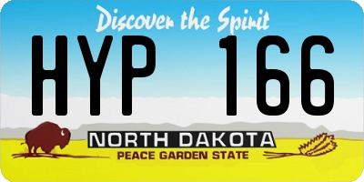 ND license plate HYP166