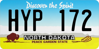 ND license plate HYP172